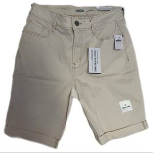 Old Navy High Rise Beige Bermuda Jean Shorts
